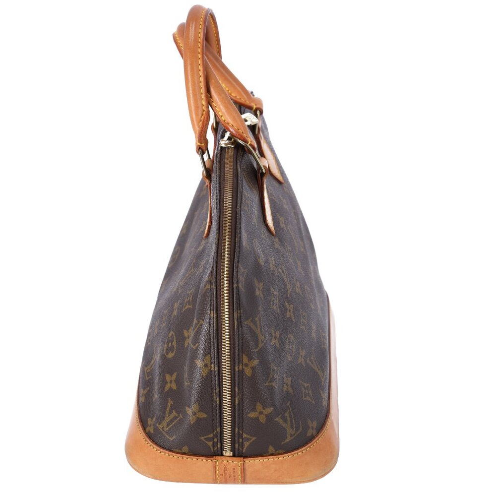 Louis Vuitton Alma Monogram Handbag M51130 Brown Dome Satchel View 5